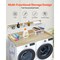 Multifunctional Washer Dryer Countertop with Storage Shelf and Hooks 54 Inch Laundry Room Organizer